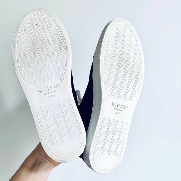 M. Gemi Palestra Minimo Velvet Edit Special Collection Blue Velvet Sneaker 37.5 - Picture 13 of 16